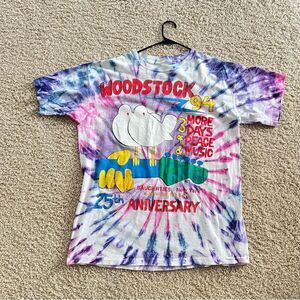 Woodstock ‘94 Tie-Dye Short Sleeve Tee Single Stitch Vintage